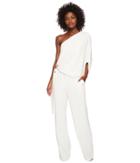 Halston Heritage - Asymmetrical Crepe Jumpsuit