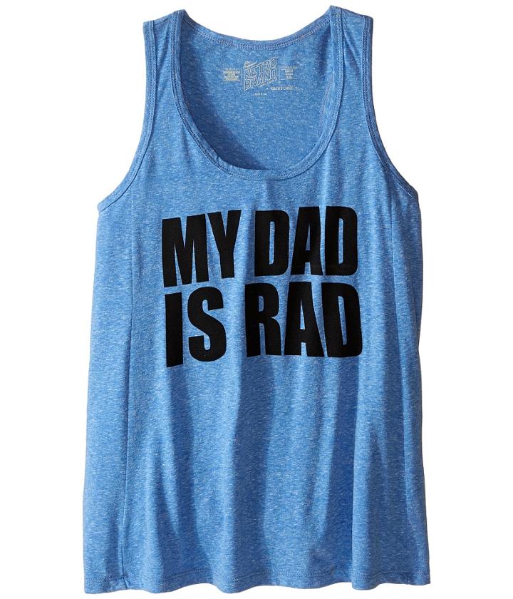 The Original Retro Brand Kids - My Dad Is Rad Racerback Tank Top