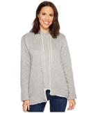Dylan By True Grit - Faux-sherpa Fleece Long Seam Detail Hoodie