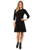 Vince Camuto - Long Sleeve Flare Sweater Dress