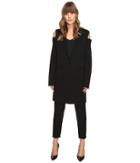 Vera Wang - Long Sleeve Knit Coat W/ Cold Shoulder