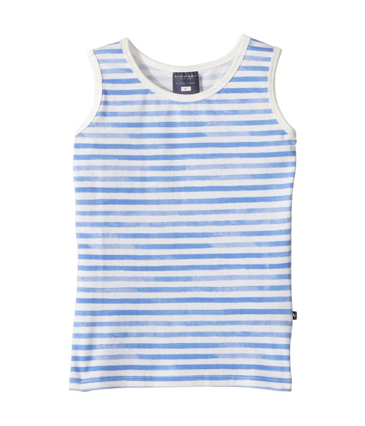 Toobydoo - Watercolor Blue Stripe Tank Top