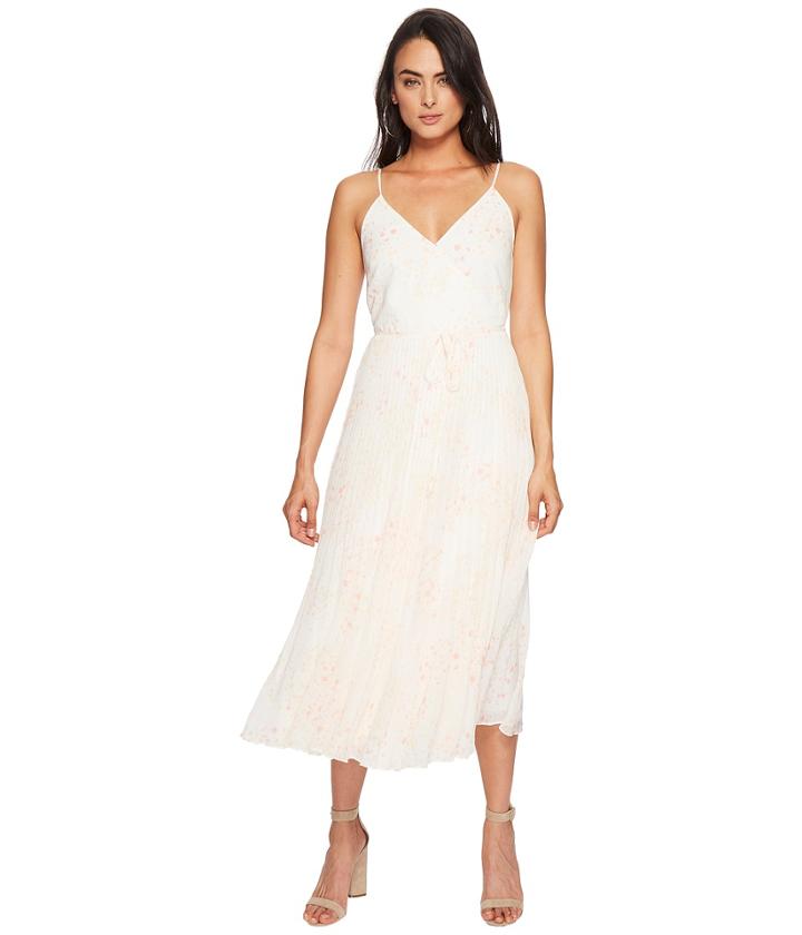 1.state - Spaghetti Strap Pleated Wrap Dress