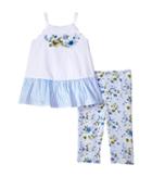 Mud Pie - Floral Tunic And Capris Two-piece Set