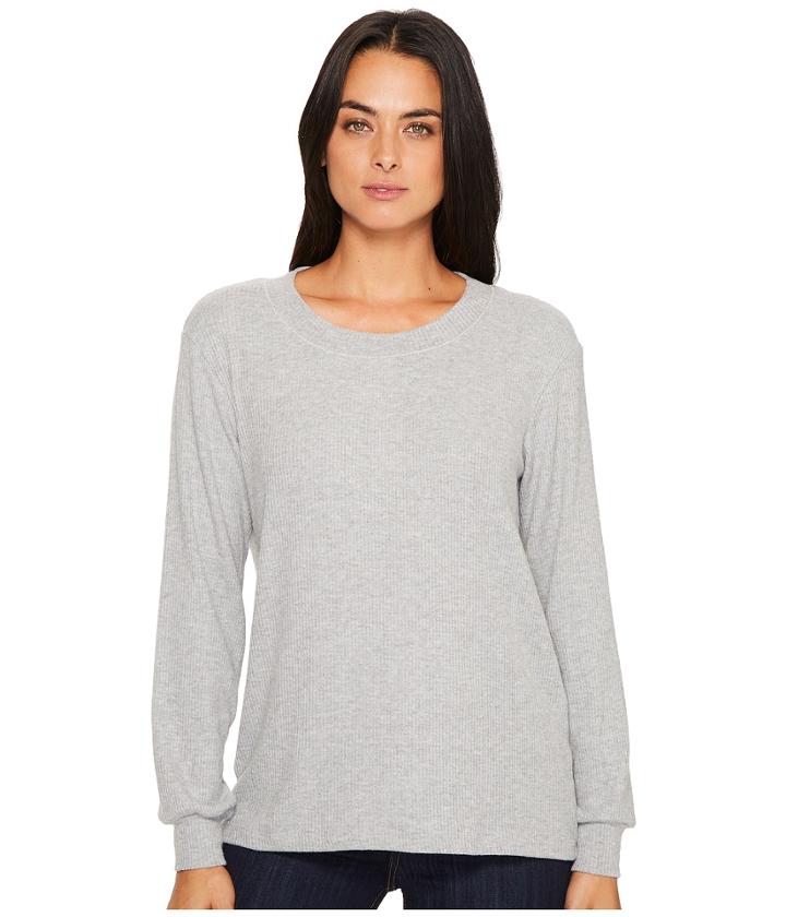 Michael Stars - Super Soft Madison Rib Long Sleeve Scoop Neck Pullover