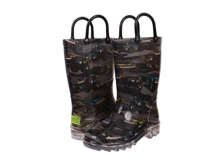 Western Chief Kids - Monster Crusher Lighted Rainboot