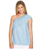 Two By Vince Camuto - One Shoulder Tencel Blouse