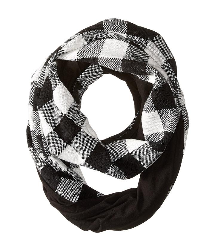 Plush - Fleece - Lined Plaid Infinity Scarf