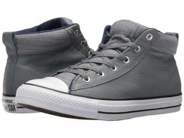 Converse - Chuck Taylor(r) All Star(r) High Street Leather W/ Fleece Mid