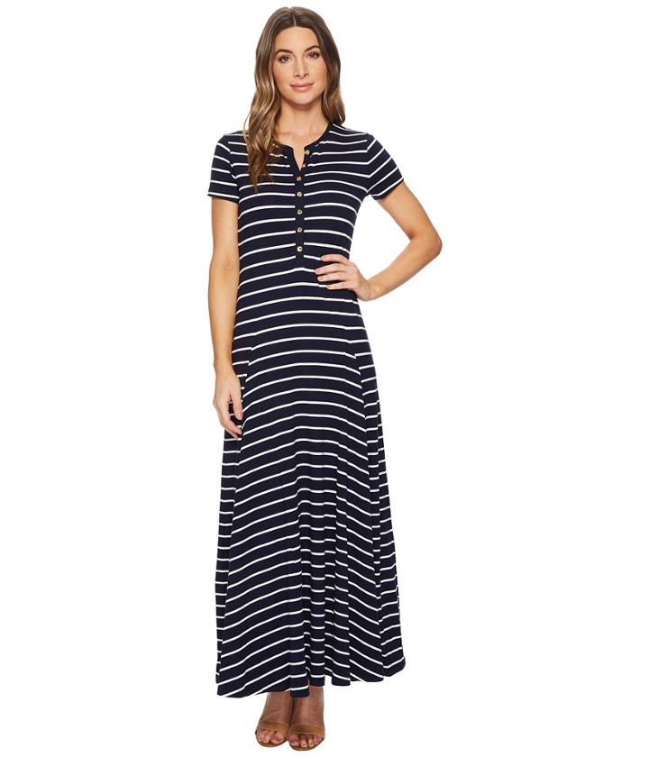 Lauren Ralph Lauren - Striped Cotton-blend Maxidress
