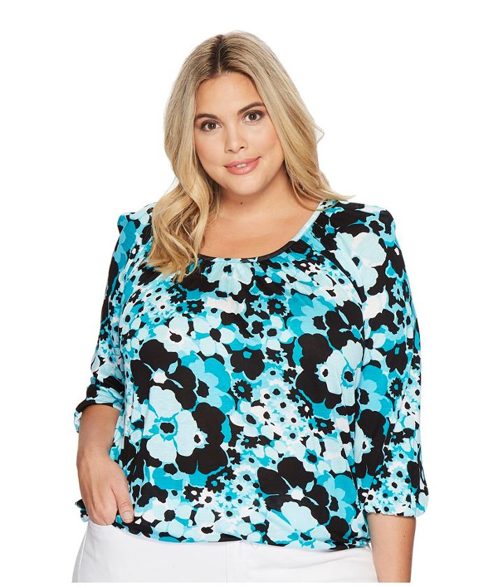 Michael Michael Kors - Plus Size Sprng Scoop Neck Top