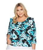 Michael Michael Kors - Plus Size Sprng Scoop Neck Top