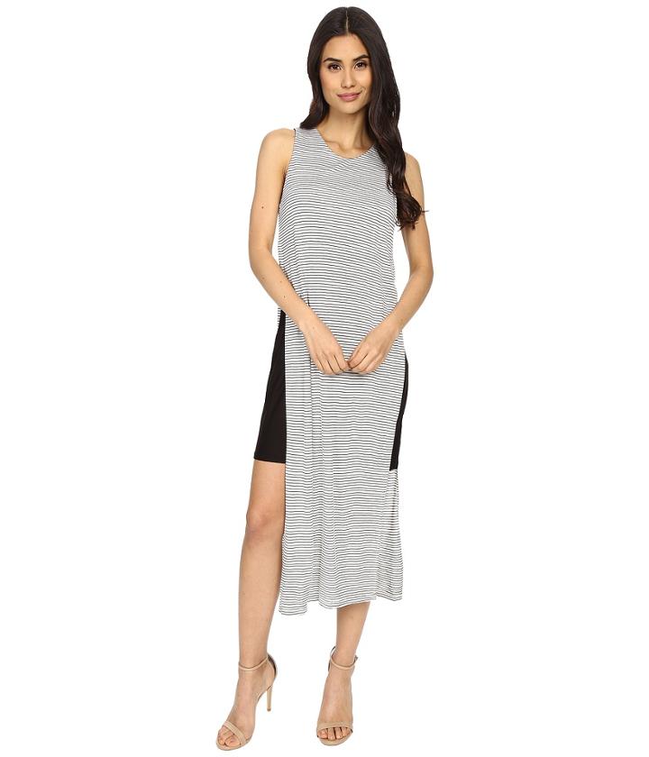 Culture Phit - Eleanor Sleeveless Contrast Dress With Side Slit