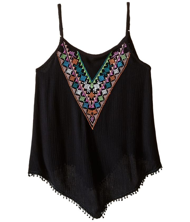 Ella Moss Girl - Zuri Sleeveless Embroidered Woven Top
