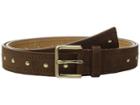 Michael Michael Kors - 32mm Suede Belt With Heavy Pick Stitch And Stud Detail