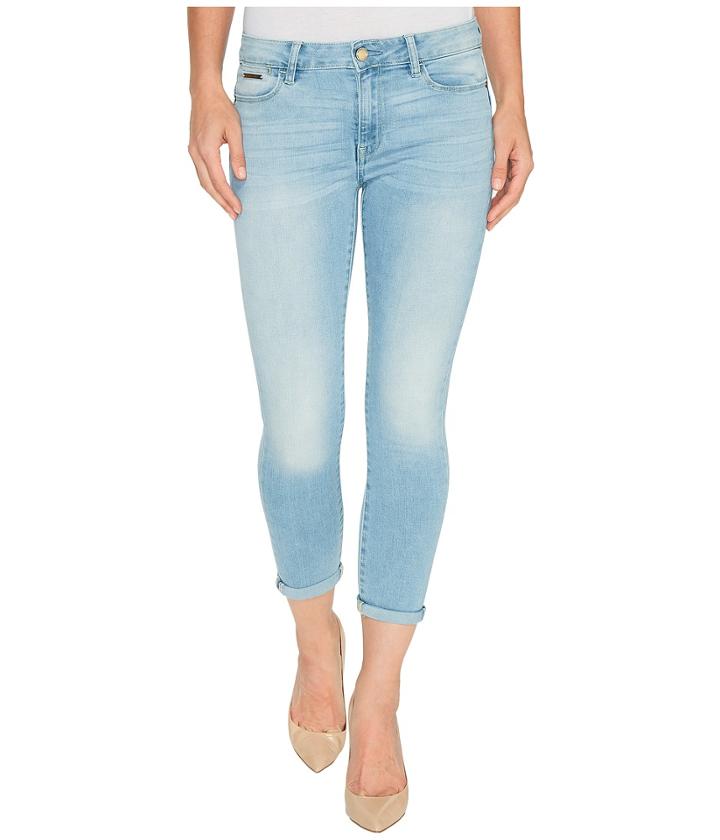 Ivanka Trump - Denim Rolled Crop Jeans In Antique Bleach
