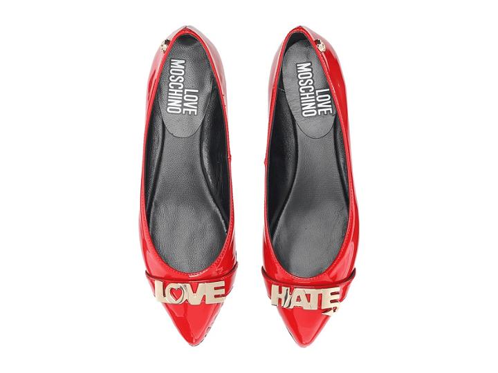 Love Moschino - Love Hate Ballerina Flat