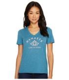 Life Is Good - Namaste Lotus Heart Cool Vee