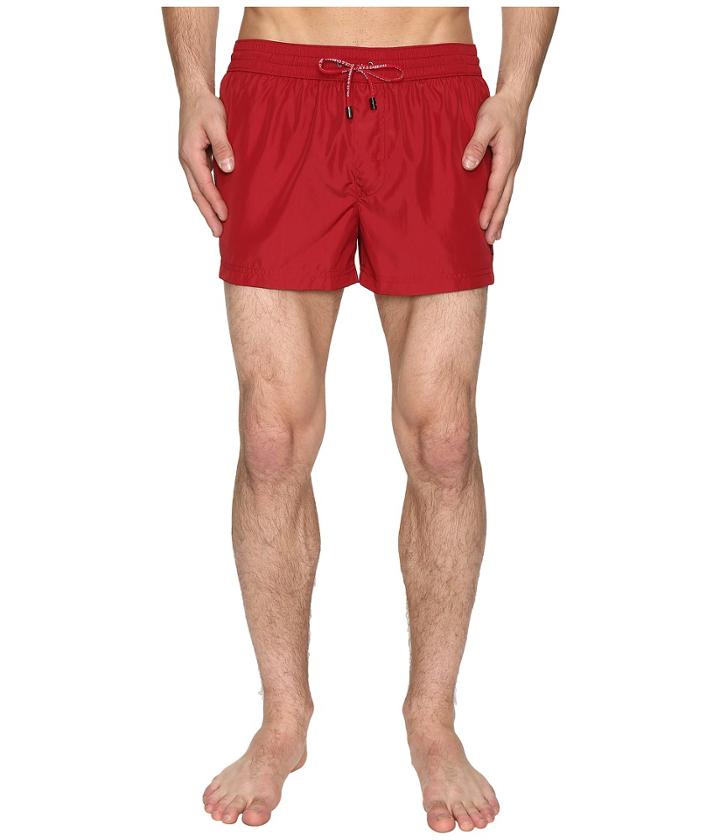 Dolce & Gabbana - Solid Mid Cut Swim Shorts