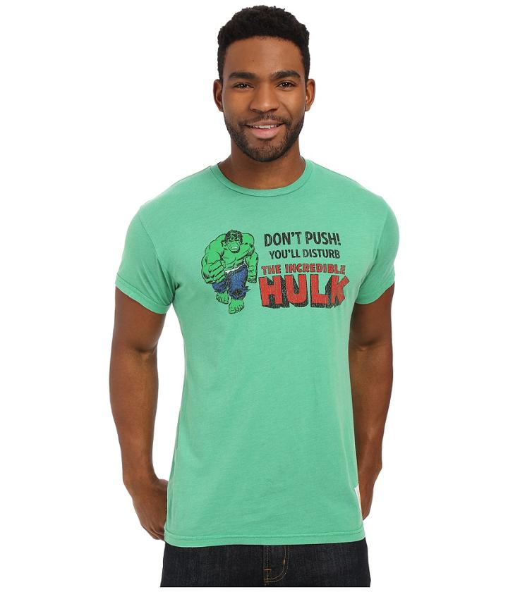 The Original Retro Brand - Heathered Short Sleeve The Incredible Hulk Tee