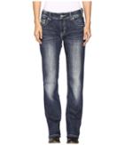 Rock And Roll Cowgirl - Boyfriend Bootcut Jeans In Dark Vintage W2-9624
