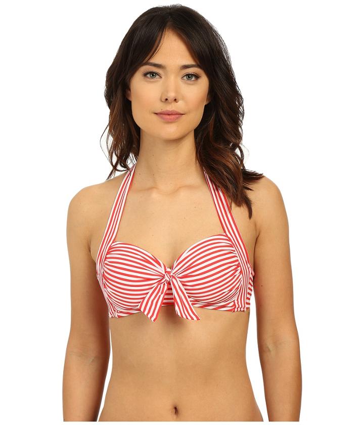 Seafolly - Riviera Coast Stripe Soft Cup Halter Top