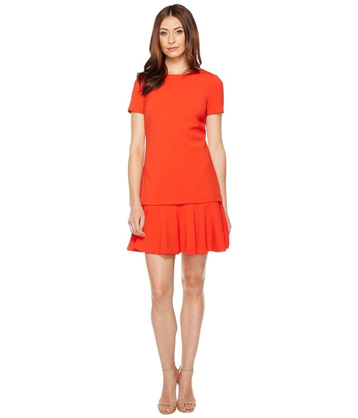 Tahari By Asl - Mock Two-piece Dropwaist Dress