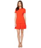 Tahari By Asl - Mock Two-piece Dropwaist Dress