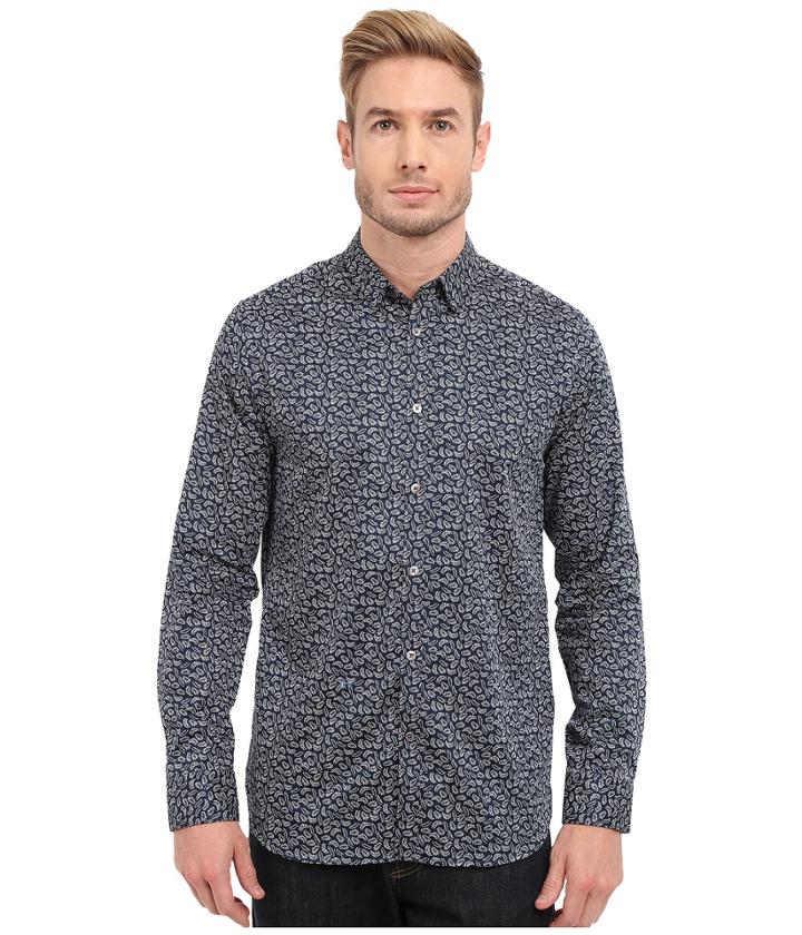 Ted Baker - Jazflut Long Sleeve Leaf Print Shirt