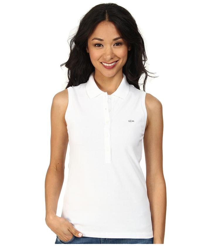 Lacoste Sleeveless Slim Fit Stretch Pique Polo Shirt