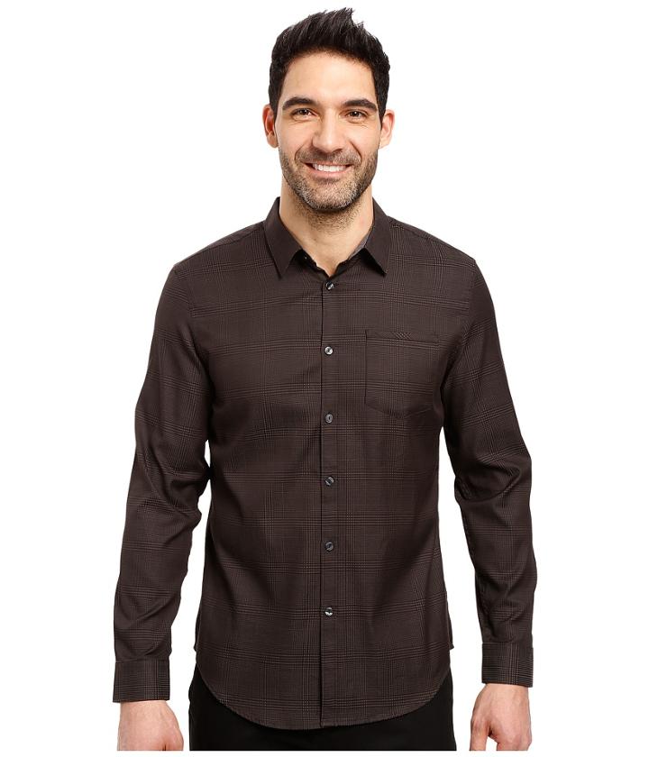 Calvin Klein - Long Sleeve Jacquard Plaid