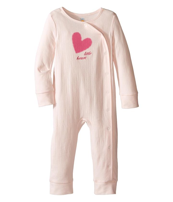 C&amp;c California Kids - Little Heart Coveralls
