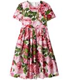 Dolce &amp; Gabbana Kids - Rose Poplin Short Sleeve Dress