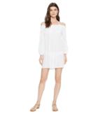 Lauren Ralph Lauren - Dobby Smock Neck Off The Shoulder Tunic Cover-up