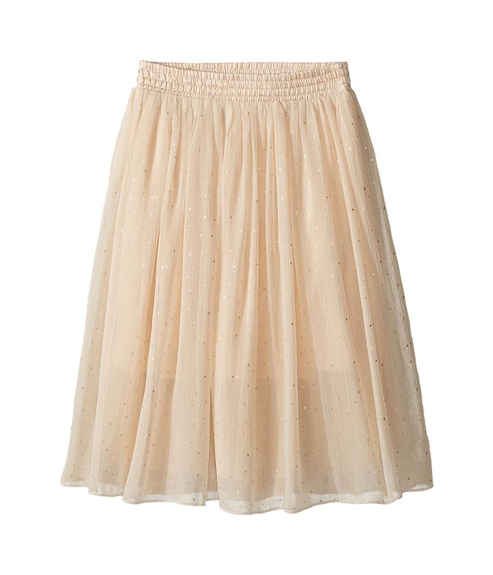 Stella Mccartney Kids - Amalie Long Flowy Skirt W/ Gold Polka Dots