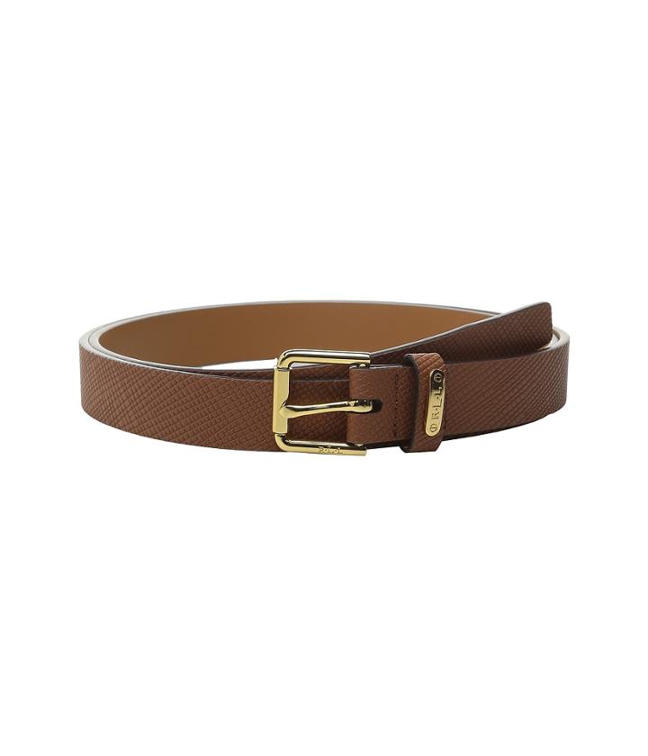 Lauren By Ralph Lauren - Crosshatch Leather 1 Endbar Belt
