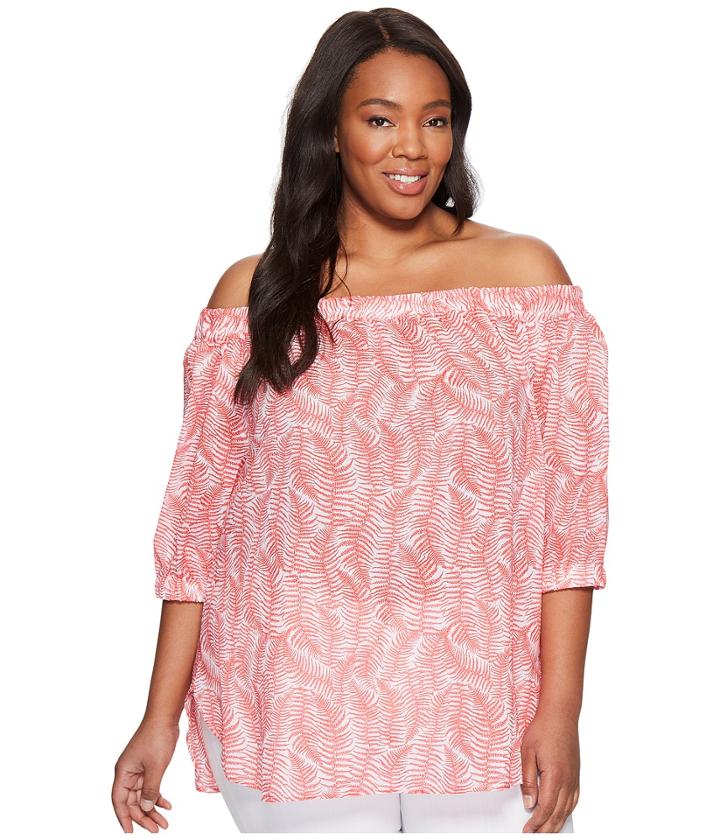 Michael Michael Kors - Plus Size Pella Fern Off Shoulder Top