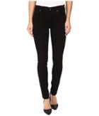 7 For All Mankind - Skinny W/ Squiggle In Washed Overdyed Black