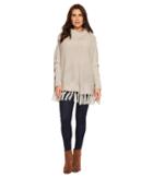 Dylan By True Grit - Cozy Knit Sweater With Rib And Fringe Details