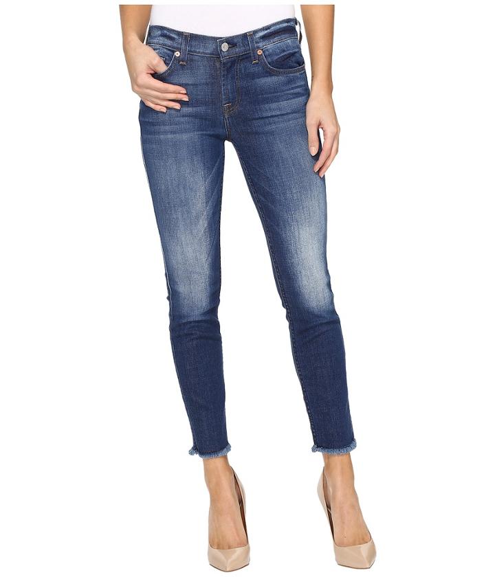 7 For All Mankind - The Ankle Skinny W/ Raw Hem In Bondi Beach