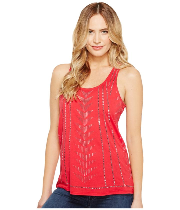 Cruel - Racerback Front Screen Jersey Tank Top