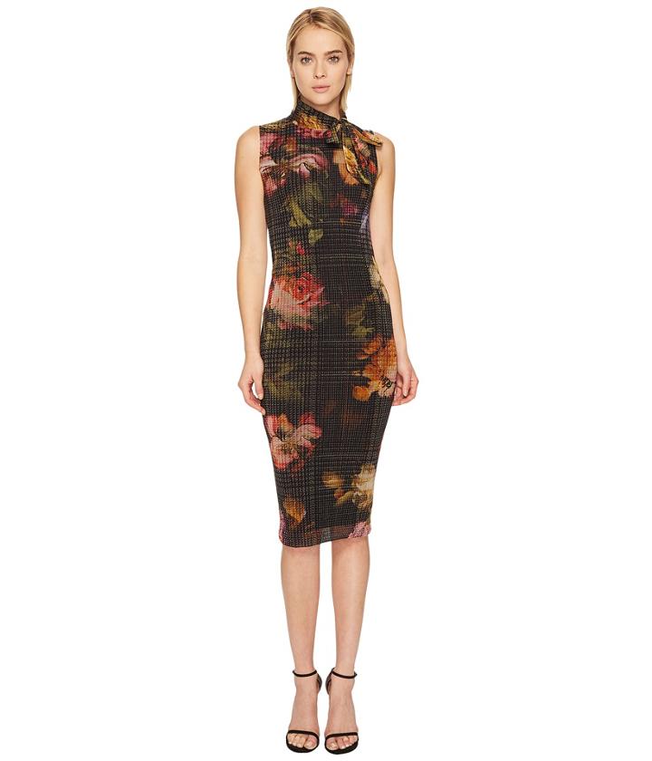 Fuzzi - Sleeveless Fitted Tie Dress Cover-up