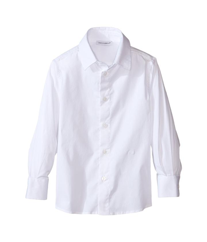 Dolce &amp; Gabbana Kids - Back To School Poplin Stretch Shirt