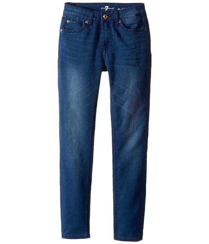 7 For All Mankind Kids - The Skinny Five-pocket Denim Jeans In Medium Heritage