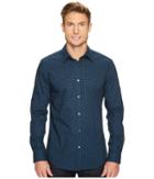 Calvin Klein - Slim Fit Infinite Cool End On End Shadow Check Button Down Shirt
