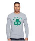 Life Is Good - Shamrock Long Sleeve Crusher Tee