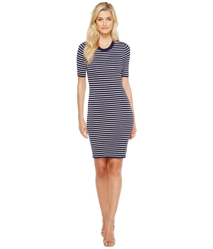 Michael Michael Kors - Short Sleeve Striped Tee Dress