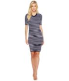 Michael Michael Kors - Short Sleeve Striped Tee Dress