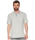 True Grit - Heather Jaspe Stripe Short Sleeve Polo