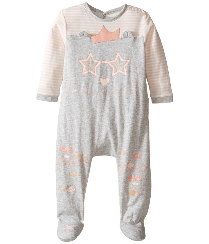 Little Marc Jacobs - Little Ears Details Footie Sold With Gift Box